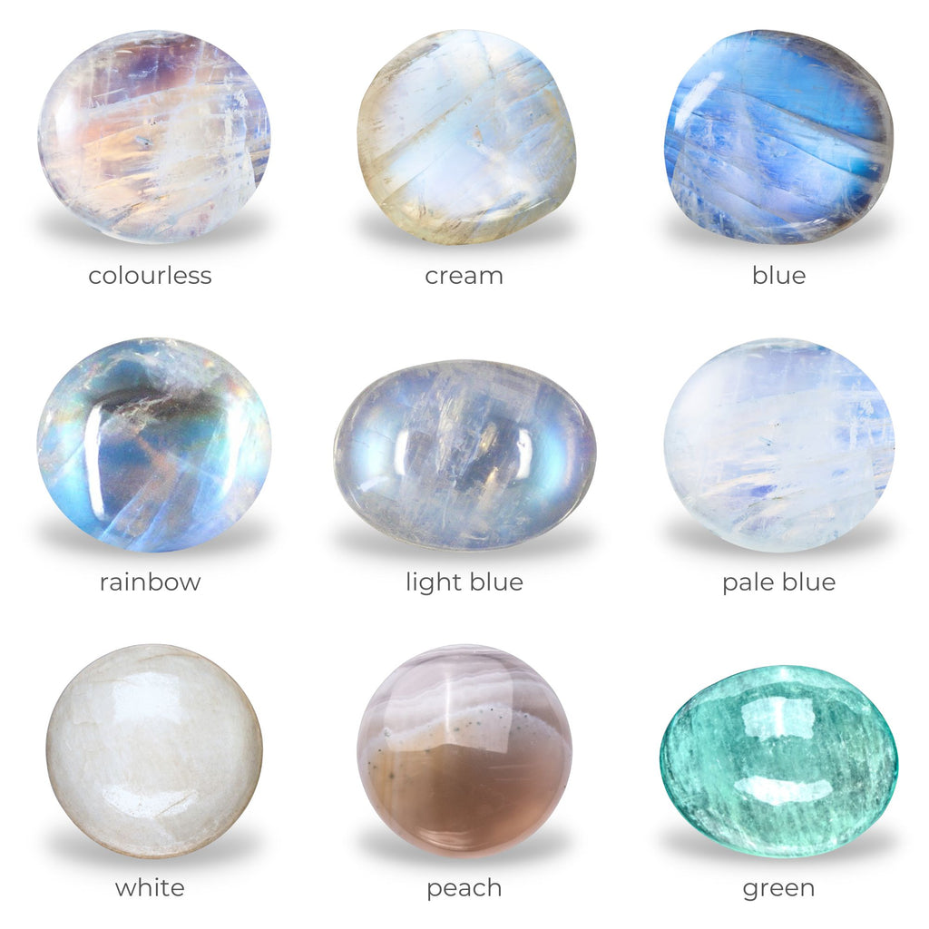 月亮石品種比較不同顏色