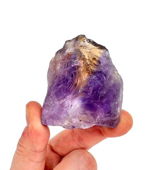紫黃晶原石