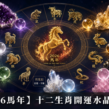 【2026生肖水晶全攻略】馬年十二生肖開運水晶推薦：功效、配戴方法與禁忌
