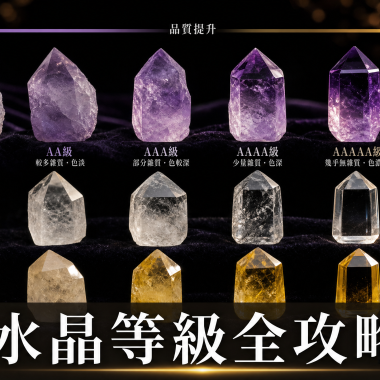 【2026水晶等級全攻略】AAA、5A、7A分類標準與真假辨別：水晶等級功效、左右手戴法、等級與禁忌