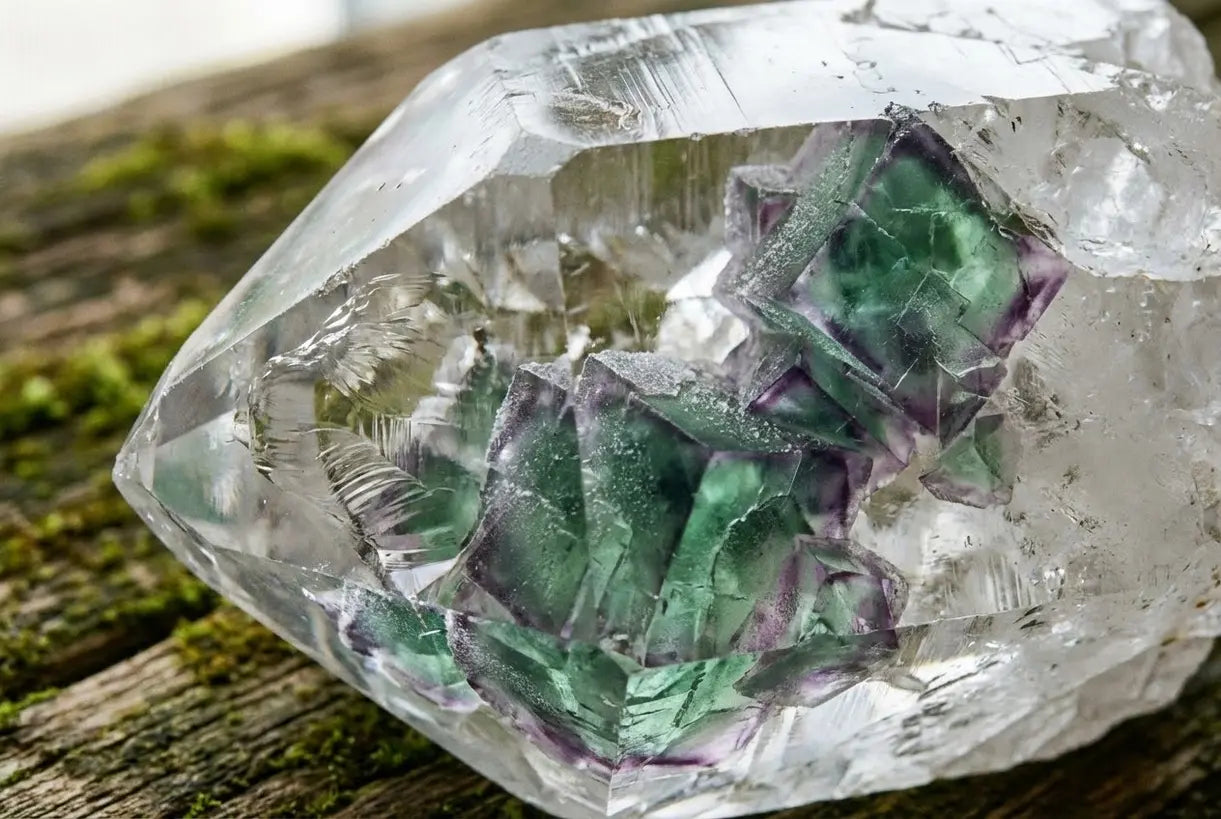 水晶內含物細節