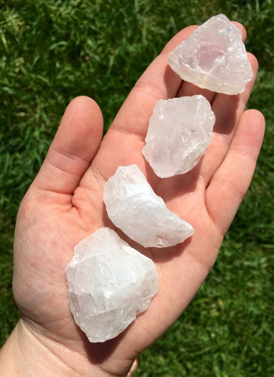 白水晶原石照片