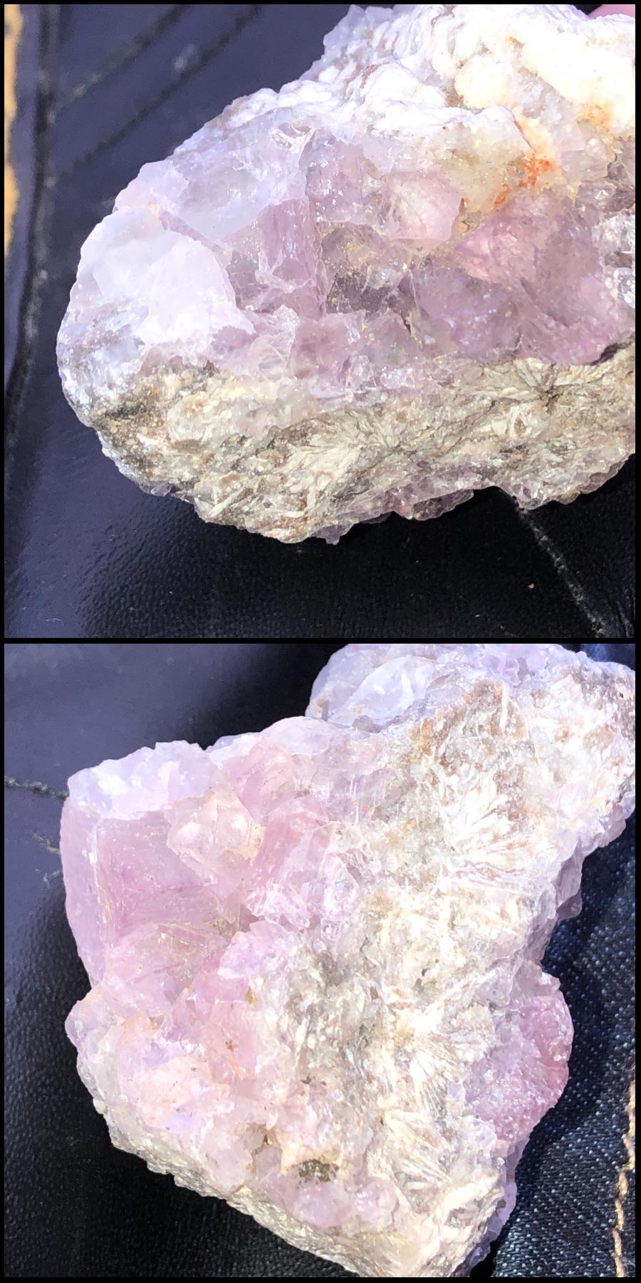 陽光暴曬後的紫水晶