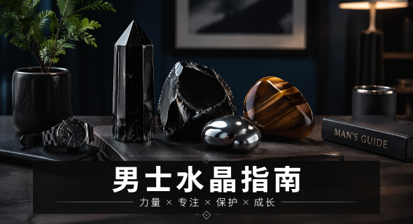 【男生水晶全攻略】陽剛型男嘅能量配飾：男生水晶功效、佩戴方法、等級與禁忌