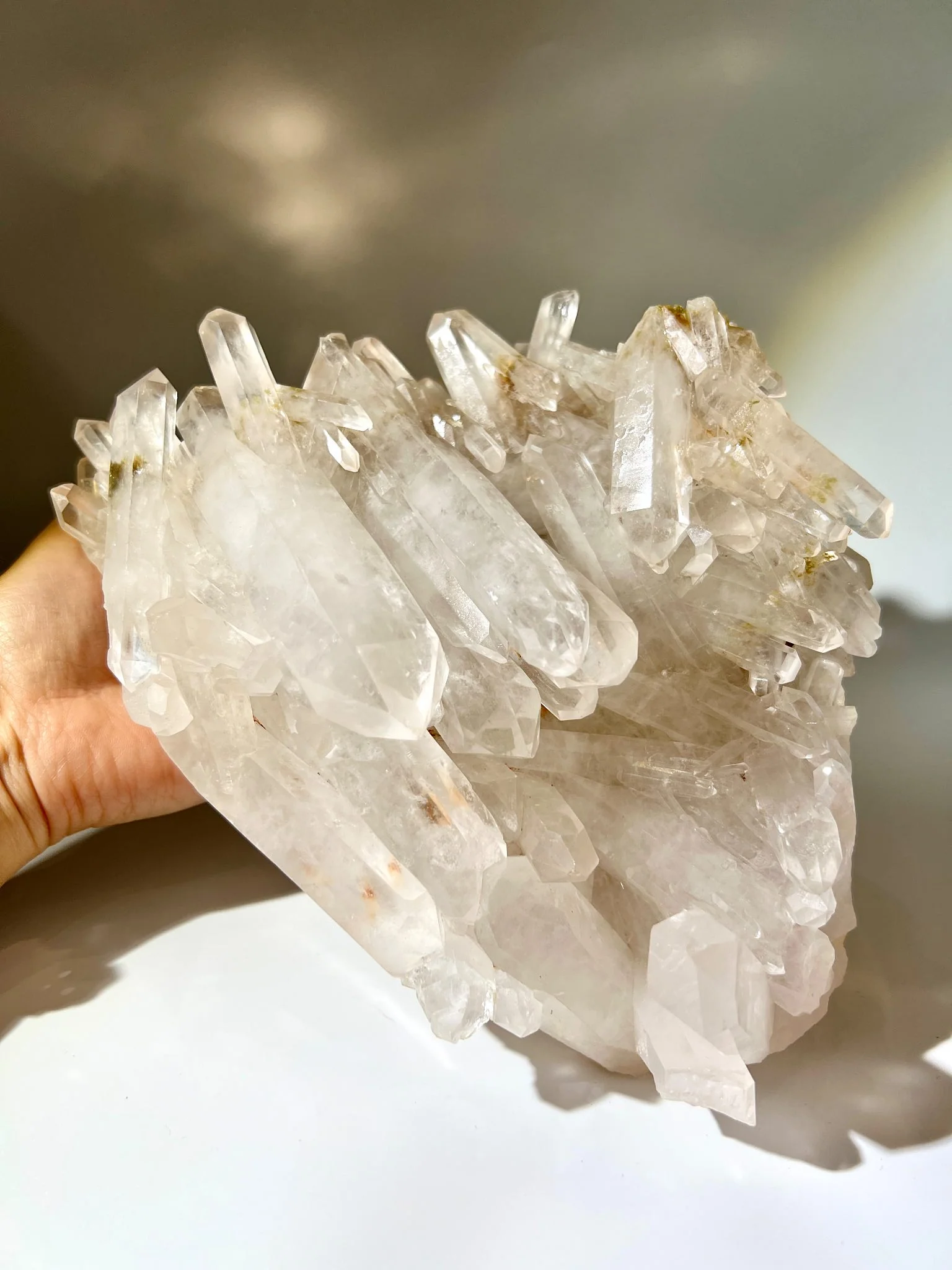白水晶簇細節特寫