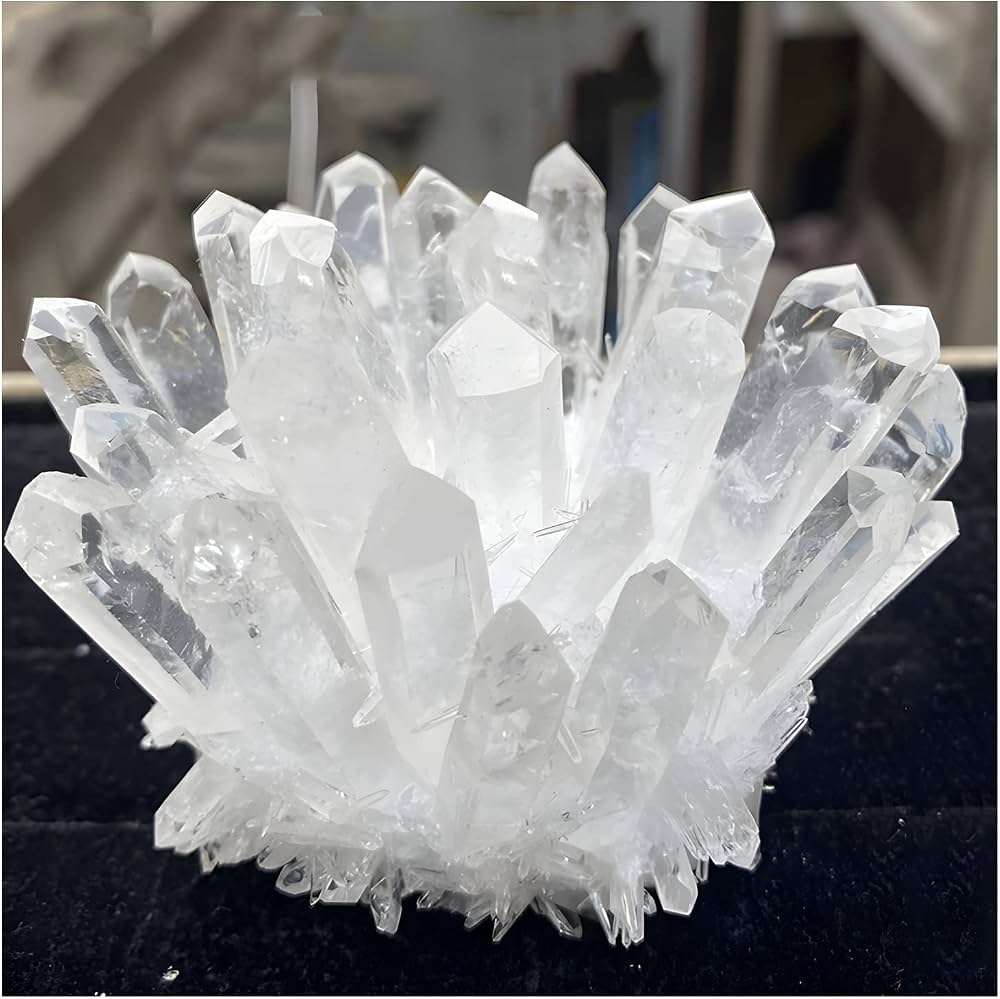 白水晶簇原石