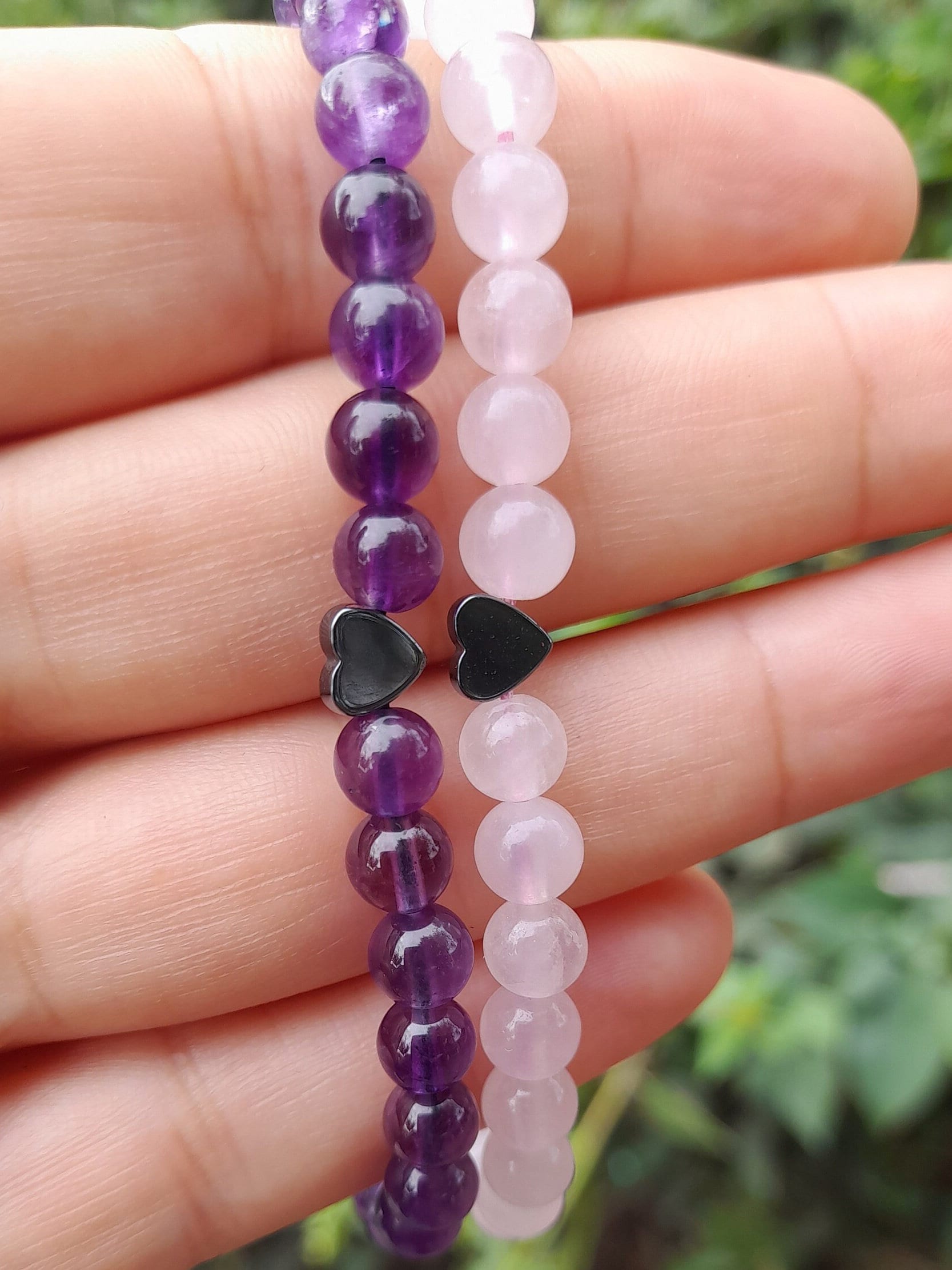情侶水晶手鏈特寫 - 高品質愛情水晶手鏈