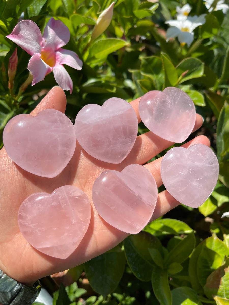 粉晶心形原石愛情能量