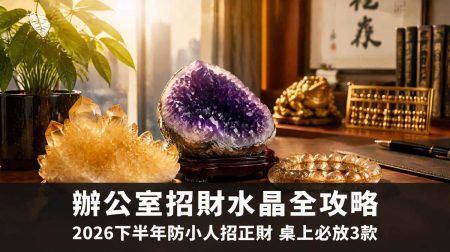 【防輻射水晶全攻略】辦公室必放3款晶簇：防輻射水晶功效、左右手戴法、等級與禁忌