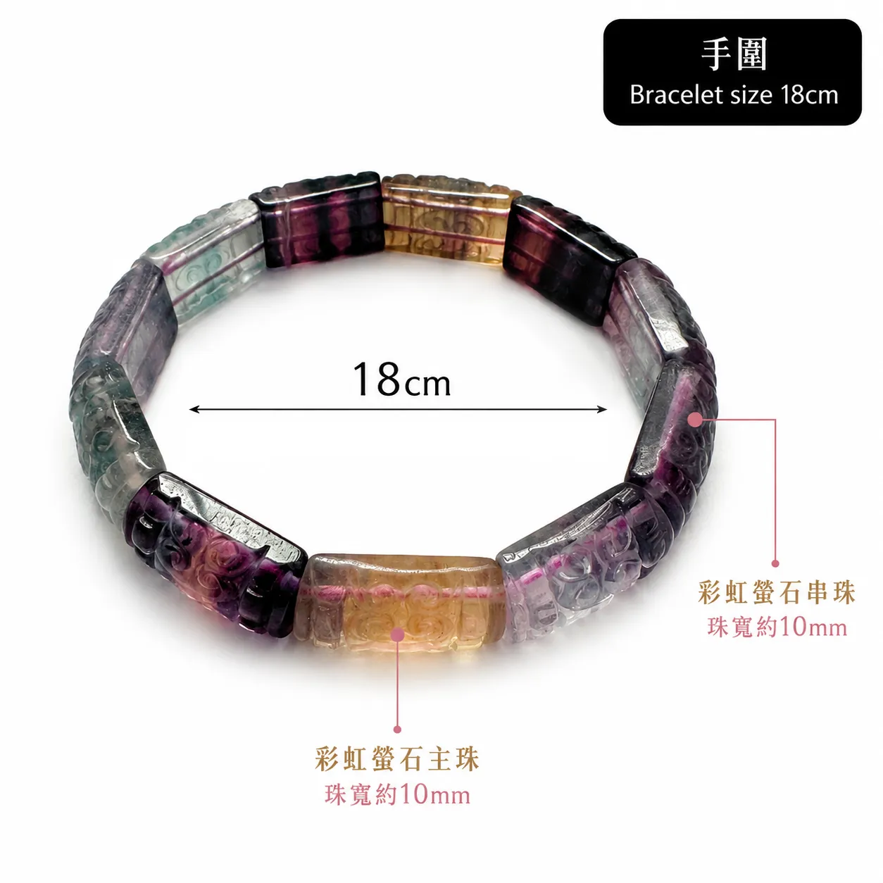 綠色螢石手鍊 - 心輪療癒