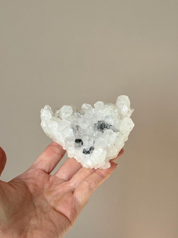 天然白水晶簇 淨化水晶
